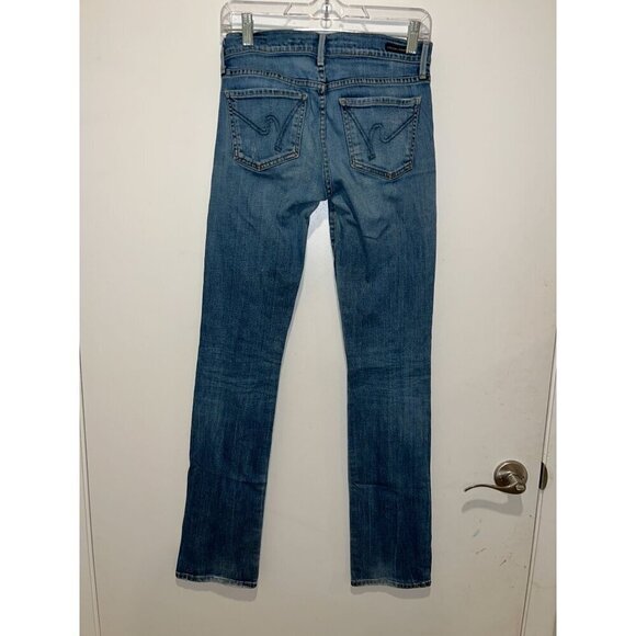 Citizen Of Humanity Ava Low Rise Straight Leg Jeans Size 27 Womens Denim Blue - Picture 3 of 11